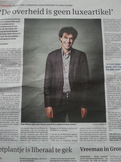 Interview Hilhorst in Parool